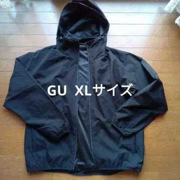 GU 남성용 XL 사이즈 블랙 마운틴 후드티