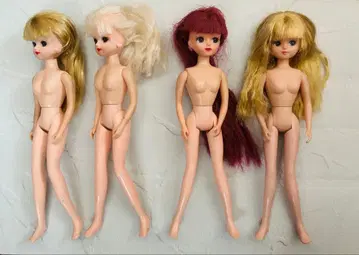 가격 인하 리카짱 인형 본체 4체 의류 신발 세트