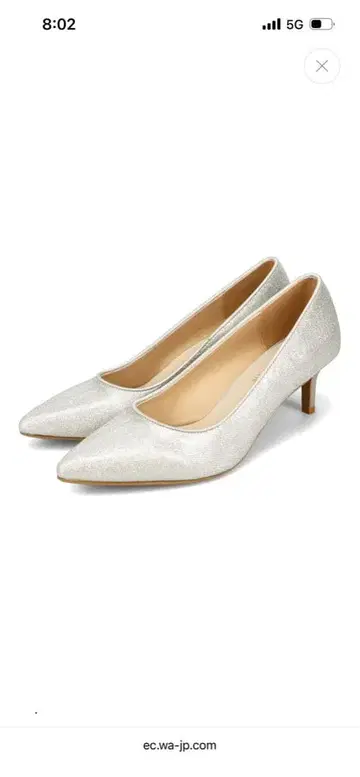 실버 글리터 스틸레토 펌프스 포멀 파티 결혼식