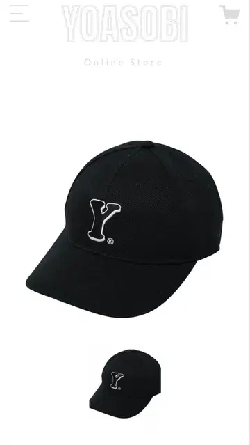 [ 판매종료 ] YOASOBI 'Y' 블랙 캡