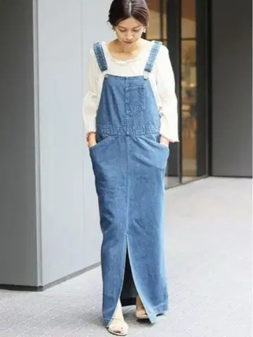 데님 롱 살로펫 슬릿 IENA