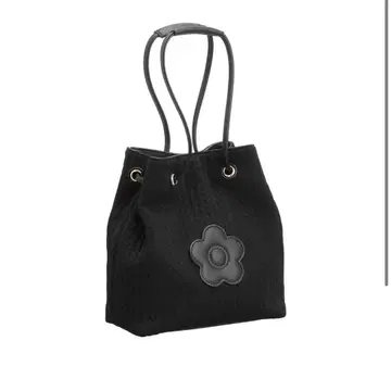 MARY QUANT 부풀린 케이블 데이지 패치 2WAY 숄더백