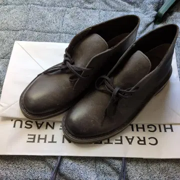 Clarks 그레이 가죽 캐주얼 슈즈 새상품