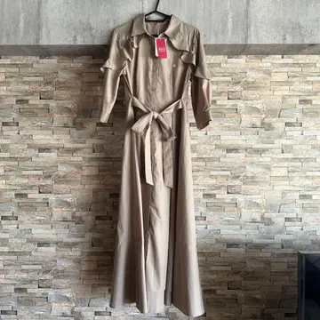 POLO 프릴 롱 셔츠 원피스 사이즈 2