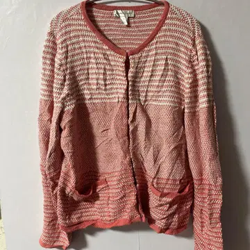 Christopher & Banks [ XL ] 가디건 핑크 화이트