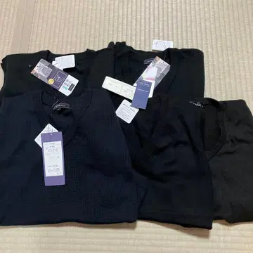 블랙 V넥 베스트 L 사이즈 새상품 5개