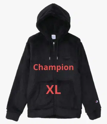 새상품 미사용 Champion 플리스 자켓 블랙 XL