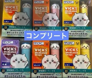 VICKS 빅스 메디케이티드 드롭스 치이카와 (먼작귀) 6종 세트