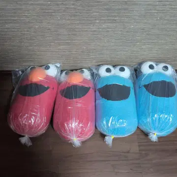 세서미 스트릿 페이스 봉제 인형 묶음 판매 엘모 & 쿠키 몬스터 4개