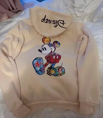 Disney 미키마우스 후드티 크림색