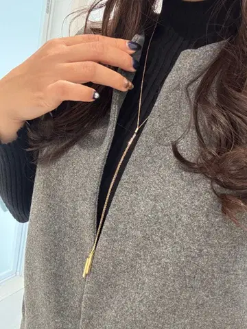 골드 롱 목걸이 심플