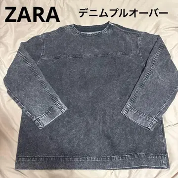 ZARA 자라 데님 풀오버 남성용 M 트레이닝복 상의 긴팔