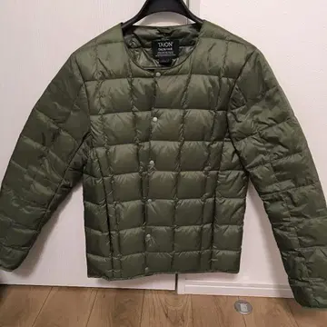 TAION 이너 다운 자켓 L 올리브 그린