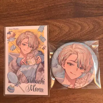 니지산지 히바치 마나 sweet floaties 캔뱃지 폴라로이드 세트