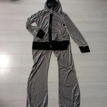 후드 부착 벨벳 셋업