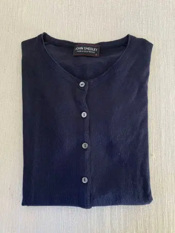 JOHN SMEDLEY 네이비 가디건 S