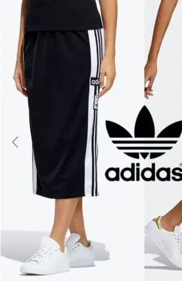 최종 가격 새상품 adidas 아디블레이크 스커트 블랙/화이트