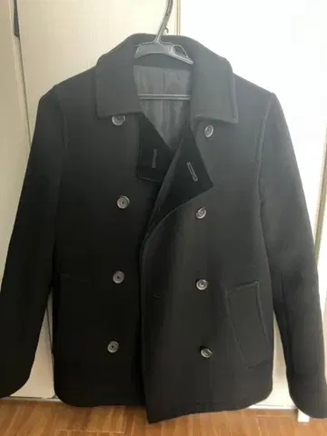 마가렛호웰 울 피코트 숏 캐시미어 사이즈 M 블랙