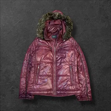 archive 짧은 기장 자켓 충전솜 광택 에나멜 y2k 헤이세이 00s