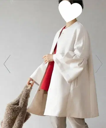 오파크 클립 택 포함 새상품 플레어 슬리브 미들 코트 L OPAQUE