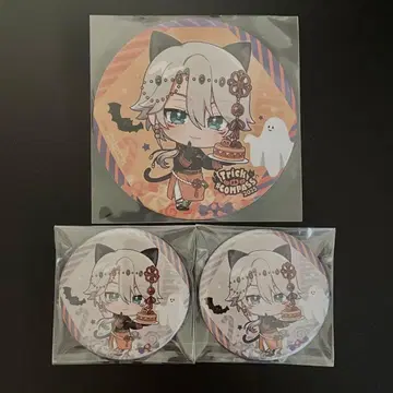 컴퍼스 컴퍼스 카페 할로윈 오니가시키 우라 우라 코스터 캔뱃지