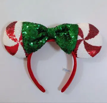 [ 새상품급 ] 도쿄 디즈니 리조트 캔디케인 머리띠 크리스마스