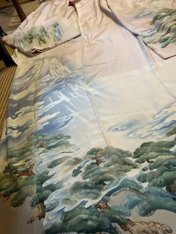 앤티크 후지산 후리소데