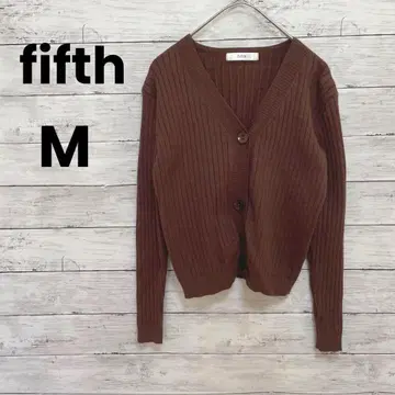 [ fifth ] 피프스 니트 가디건 ( M ) 숏 기장 브라운