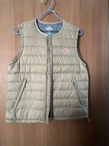 베이지 퀼팅 다운 베스트 사이즈 34