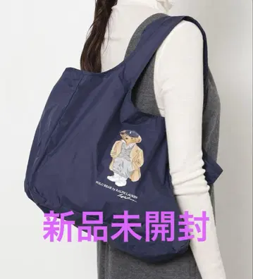 [ 미개봉 새상품 ] 랄프 로렌 에코백 포켓터블 레인백 폴로베어