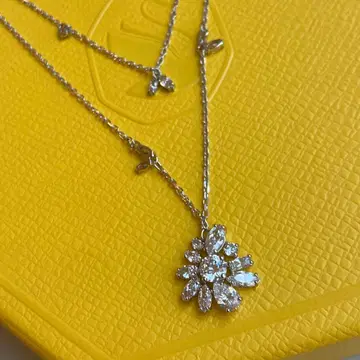 swarovski 스와로브스키 gema 레이어드 펜던트