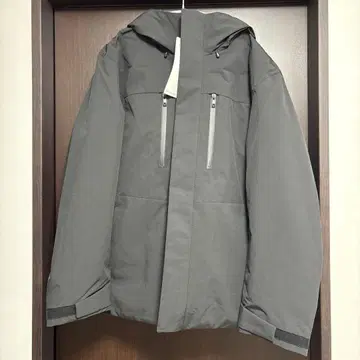 미사용 2025년 겨울 하이브리드 다운 후드티 블랙 L