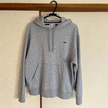 LACOSTE 후드 맨투맨 그레이