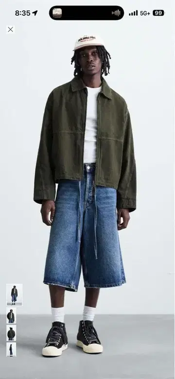 ZARA 워시 가공 릴랙스 핏 자켓 숏 기장