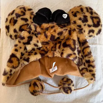 디즈니 팬캡 레오파드 무늬