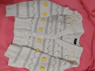 Elanoti 크림색 니트 가디건