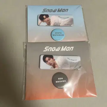 SnowMan 와타나베 쇼타 메구로 렌 캔뱃지 세트