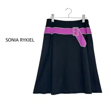 미사용 SONIA RYKIEL 벨트풍 미니스커트 사다리꼴 38