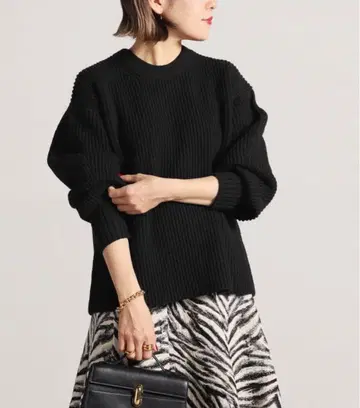 VERMEIL per iena 프렌치 울 양안 풀오버