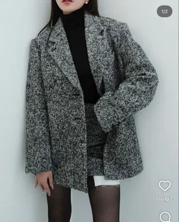 sheller 셰리에 오버 사이즈 자켓 코트 아우터