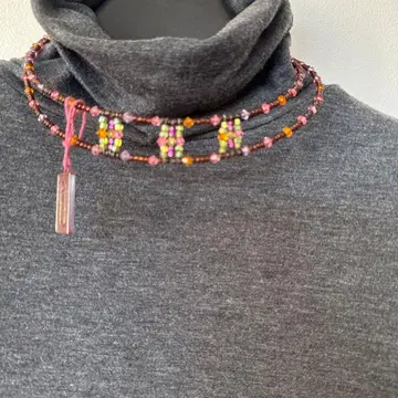 미사용 새상품 ABISTE 비즈 2중 목걸이