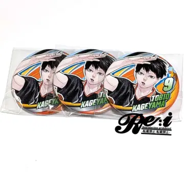 하이큐 컬렉션 캔뱃지 팬파크 카게야마 토비오 3개