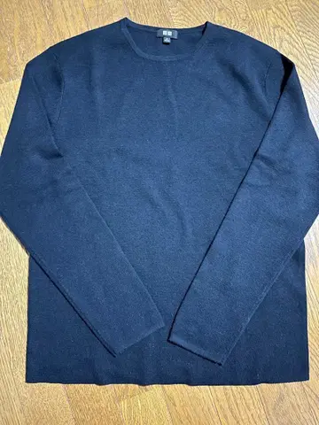 유니클로 밀라노 리브 크루넥 스웨터