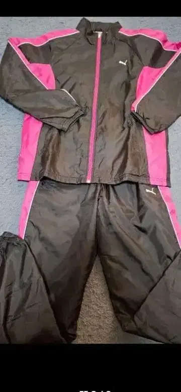 PUMA 저리 상하의 세트 M 블랙/핑크