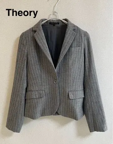 Theory 스트라이프 테일러드 자켓 사이즈 2