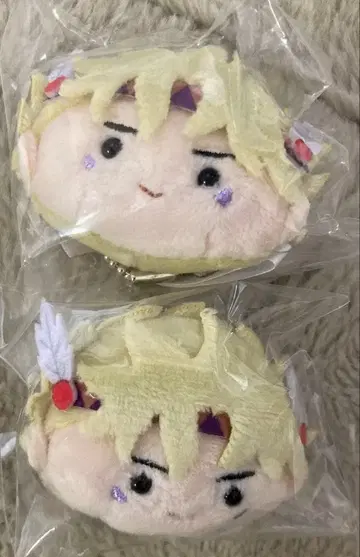 죠죠의 기묘한 모험 공식샵 미니 페이스 마스코트 키링 시저