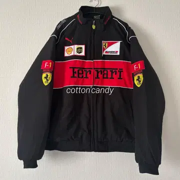 레어 Ferrari F1 빈티지 자켓 블랙 XL