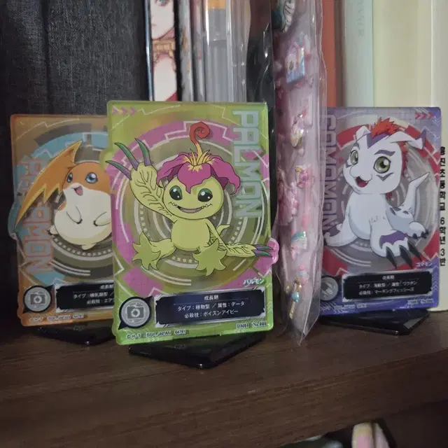 디지몬 제일복권 아크릴스탠드  팔몬/피요몬/쉬라몬