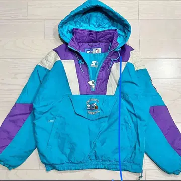 NBA 샬롯 호넷츠 충전솜 하프 지퍼 자켓 M