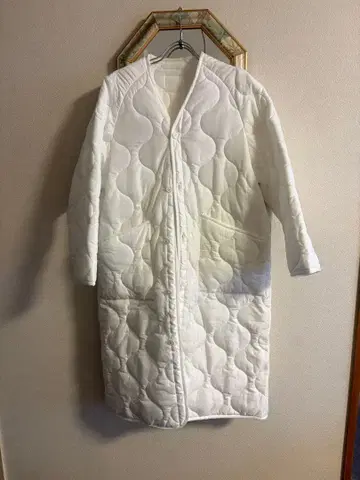 hyke 하이크 퀼팅 롱 코트